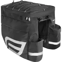 Force Adventure Carrier Doppelte Fahrradreisetasche Black 32 L