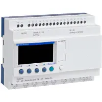 Schneider Electric SR3B261BD SPS-Steuerrelais, Zelio Logic, modulare Ausführung, 26 E/A, 24 VDC, Display, Uhr, Relaisausgänge