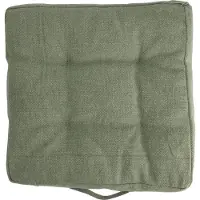 Koopman Sitzkissen, gesteppt, Baumwolle, Klettverschluss, 40 x 40 cm