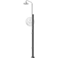 Aquasphere Fluidra Pooldusche Chrome aus Edelstahl unterschiedliche Oberflächen V2A , Oberflächen:Chrome Anthrazit Edelstahl