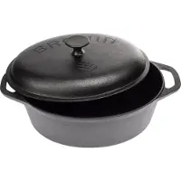 Browin 330525 Bräter / Gusseisentopf, 5,5 L / Gänsebräter / Schmortopf