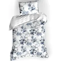 De Witte Lietaer Bettbezug Baumwollsatin, Quill Moonlit Ocean - 140 x 200/220 + 60 x 70 cm