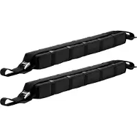Wiltec Dachgepäckträger weich 113 x 10 x 8 cm mit 2 x Gurtband, Auto Dachträger bis 75 kg für Kanu, Kajak, Surfbrett, SUP, Snowboard, Skier und Leiter