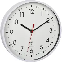 TFA Analoge Funkwanduhr mit Sekundenzeiger und Glasabdeckung 60.3550.02