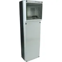 Doktorvolt Elektrogehäuse 6-Modul-Schaltkasten Aufputz-Schaltkasten IP65 mit Halterung TD SLIM DV-9115