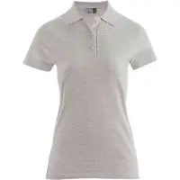Promodoro Superior Poloshirt Plus Size Damen, Hellgrau-Melange, XXXL