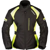 Modeka Violetta Damen Motorrad Textiljacke, schwarz/neon, 42