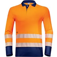 Uvex Poloshirt Construction orange, warnorange Gr. 3XL
