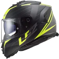 LS2 Helmets Integralhelm LS2 FF800 STORM II Nerve Mattschwarz, Hi-Viz-Gelb größe XS