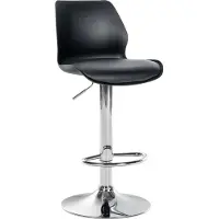 CLP Barhocker Gilbert, Farbe:schwarz, Grundmaterial:Kunststoff