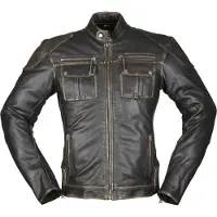 Modeka Carlson Motorrad Lederjacke, braun, 4XL