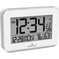 Marathon CL030060WH Digitale Wanduhr weiss