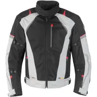 Germot X-Air Evo Pro Motorrad Textiljacke, hellgrau/schwarz, M