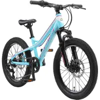 Bikestar Mountainbike Kinderfahrrad 20 Zoll - Türkis Weiß