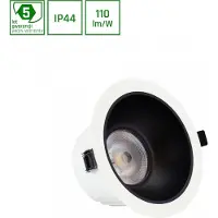 Spectrum ORBITO LED Einbaustrahler Ø140mm Badezimmer 14-27W 40° 3000K IP44 Blendfrei