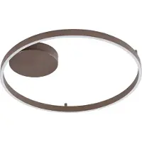 LUCANDE Smart LED-Deckenleuchte Moise, kaffee, CCT, Tuya