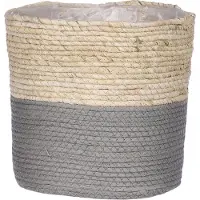 Edelman Dekorativer Aufbewahrungskorb Rachel 16 cm grau