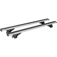 Inter Pack Virgo IR 110 Dachträger für integrierte Reling, 1100 mm Aluschienen aerodynamisch bis 75 kg, abschließbarer Grundträger mit 21 mm T-Nut