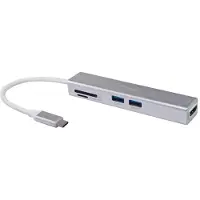 Equip 5-in-1-USB-C-Multifunktionale adapter, HDMI , USB 3.0, TF/Micro SD