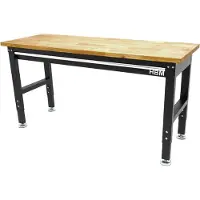 OEM Verstellbare werkbank aus massivem Holz mit 152 cm langem Arbeitsblatt und Schublade