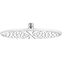 Kludi A-QA Tellerkopfbrause, Metall-Kopfbrause, Ø 300mm, 6433091-00, Farbe: Weiß / Chrom