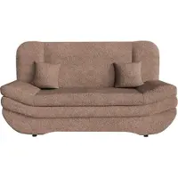 Mirjan 24 Schlafsofa Weronika, Polstersofa mit Bettkasten, Stilvoll Couch (Farbe: Coral 45)