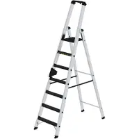 Günzburger Munk Stufen-Stehleiter 250 kg einseitig begehbar mit clip-step R13 - 042707