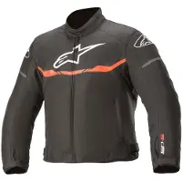 Alpinestars T-SPS Wasserdichte Kinder Motorrad Textiljacke Farbe: Schwarz/Rot, Grösse: 120 cm