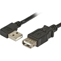 Microconnect USBAAF2ABLACK, 1,5 m, USB A, USB A, USB 2.0, Schwarz