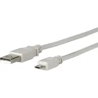 Microconnect USBABMICRO5G, 5 m, Micro-USB B, USB A, USB 2.0, Grau