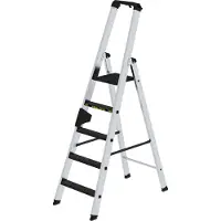 Günzburger Munk Stufen-Stehleiter 250 kg einseitig begehbar mit clip-step R13 - 042705