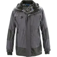 TRIZERATOP Wetterschutz-Jacke PHILLY grau/schwarz Größe 5XL