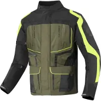 Berik Safari Schwarz Sand Wasserdichte 3in1 Motorrad Textiljacke Größe 50