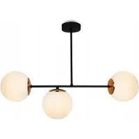 Light11 HOME Pendelleuchte Loft Elegant mit weißen Glaskugeln – Moderne Hängelampe Kronleuchter Deckenlampe für Wohnzimmer und Esszimmer