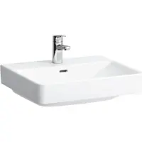 Laufen PRO S Waschtisch, 1 Hahnloch, ohne Überlauf, 550x465mm, H8109620001561, Farbe: Weiß