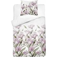 Detexpol Bettwäsche, Satinbettwäsche, hohe Qualität 140x200 5328b Blumen