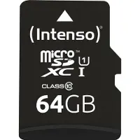 Intenso 64 GB microSDXC Speicherkarte UHS-I Premium inkl. SD-Adapter
