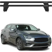 Menabo Dachträger Grundtäger für Infiniti Q30 2015-2019 75kg Alu Schwarz 2 tlg