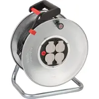 Brennenstuhl , Kabeltrommel Sk Garant 240, 25m H05VV-F 3G1.5 Schwarz
