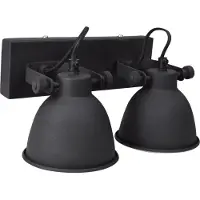 Urban Interiors Wandleuchte industrielle doppelte Vintage schwarz