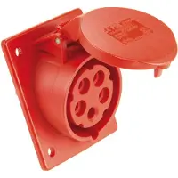 Pce 413-6f8 CEE-Anbausteckdose schräg (80x97mm) 16A 3p 6h IP44/IP54 4136f8