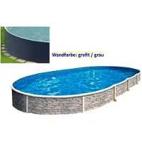 Mountfield Azuro 5,5 x 3,7 x 1,2 m – GRAPHIT/WEISS LAGOON Einlegestärke 0,5 mm – ohne Filter mit Off-Axis-Löchern