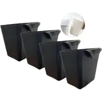 Markenlos Multifunktionale Aufbewahrungsbehälter - Set von 4 - PP-Kunststoff - 11,5x9,5x12/12,6cm