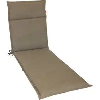 Kettler Herlag Liegenauflage Bea für Gartenliege 190x60x4,5cm Taupe Wasserabweisend mit Fleckschutz-Ausrüstung