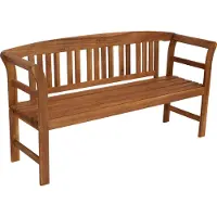 Degamo Gartenbank Holzbank Bank ROSARIO 3-sitzer 157cm, Holz Akazie geölt