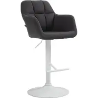 CLP Barhocker höhenverstellbar, drehbar, mit Armlehnen, H 97-118 cm, B 57 cm, T 59 cm