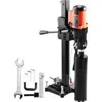 Vevor Nass- und Trocken-Diamantkernbohrmaschine Beton-Kernbohrgerät 3200W 750RPM, Freistehend, 200 mm