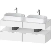 Duravit Waschtischunterschrank Qatego 140x55x60cm, w m, Pl, Beck. beids.