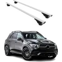Omtec Dachträger Gepäckträger für Mercedes GLE 2019-2025 Grundträger Metall Silber 2x