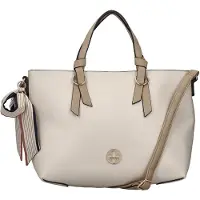Rieker Damen Handtasche Shopper Schulterriemen H1507, Farbe:Beige